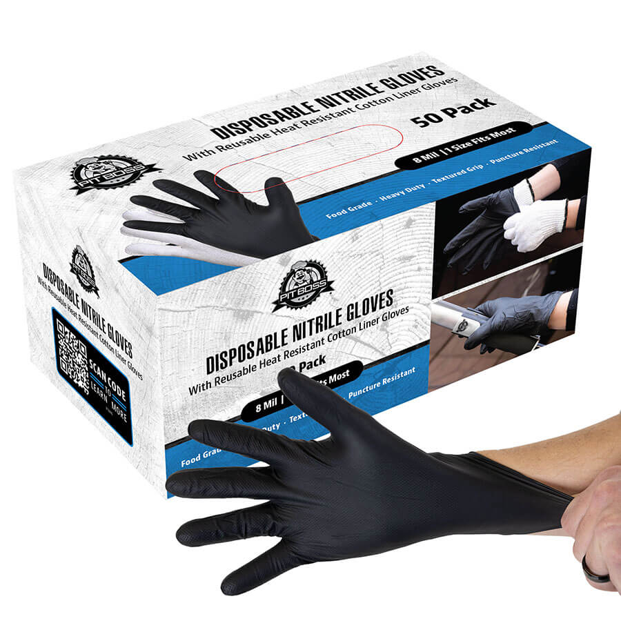 PB Disposable Nitrile Gloves - 50 pk