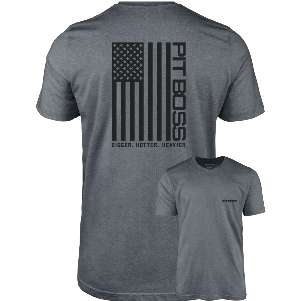 Vertical Flag Men’s T-Shirt - Titanium Heather Gray
